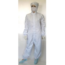 Cleanroom Antistatic Jumpsuit c/w Hood Attached